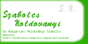 szabolcs moldovanyi business card